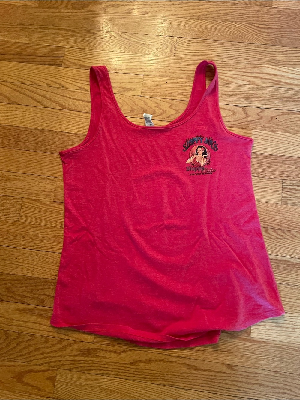 Key West Sloppy Joe’s Women’s Tank Top size Medium Red